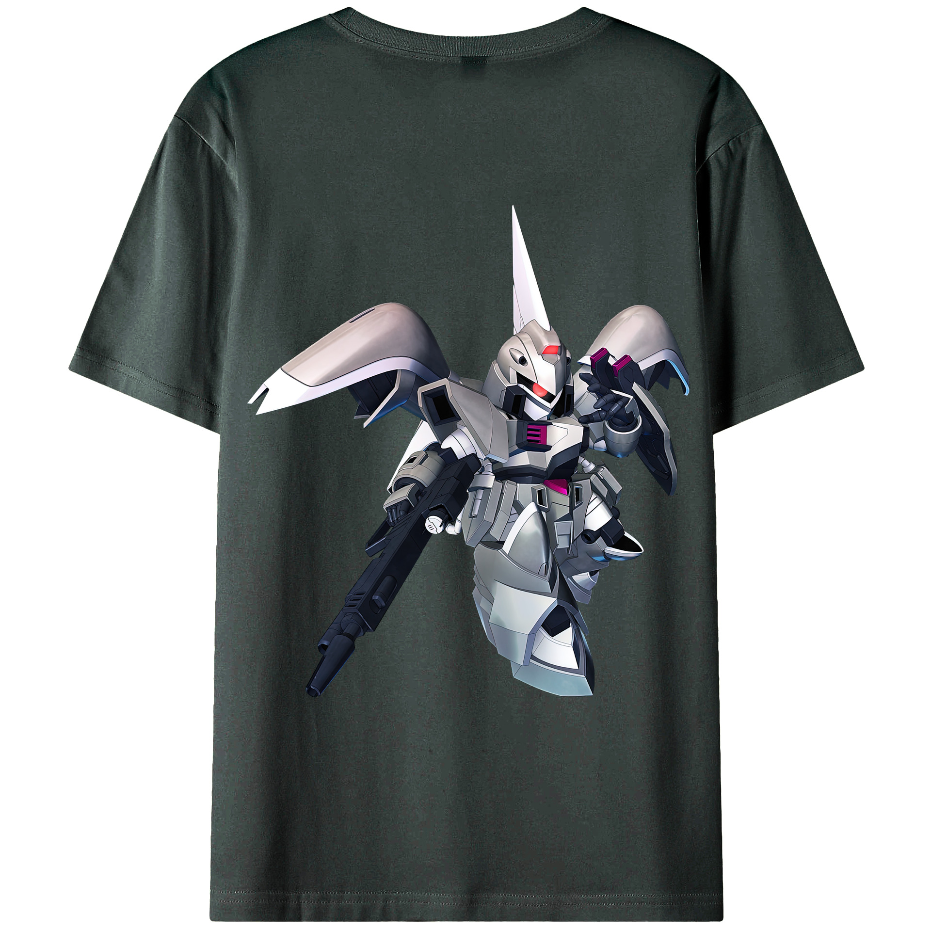 （画像用） 機動戦士ガンダム Mobile Suit Gundam 綿100％ メンズ半袖Tシャツ（バックプリント） 通気性